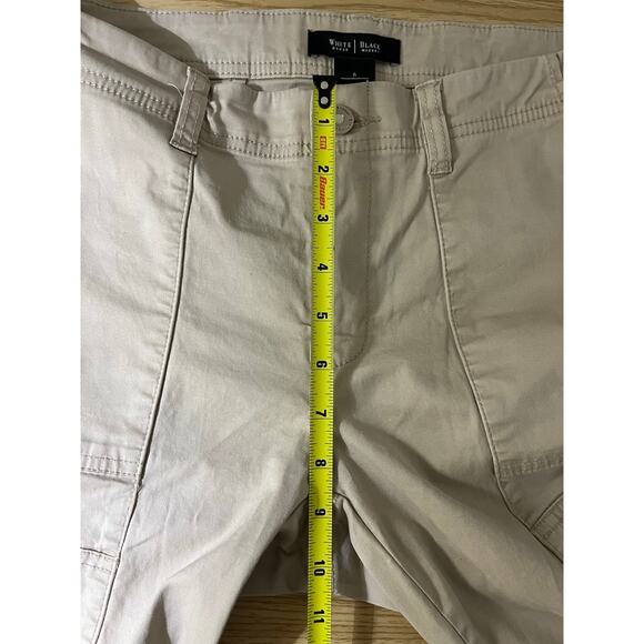 White House Black Market Pants Tan Skinny Leg Cut Cargo Pants Size 6 - Picture 8 of 16